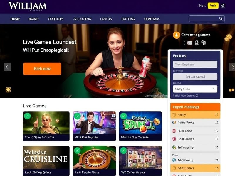 Welcome to William.com - Your premier destination for online gambling, featuring expert-reviewed casino games, live sports betting, and exclusive promotions. Play now with trusted security and competitive odds.